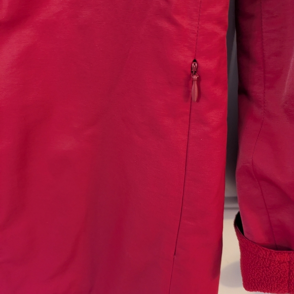 Eileen Fisher Red Long Jacket With Fleece Lining - Like New Condition - Picture 4 of 7